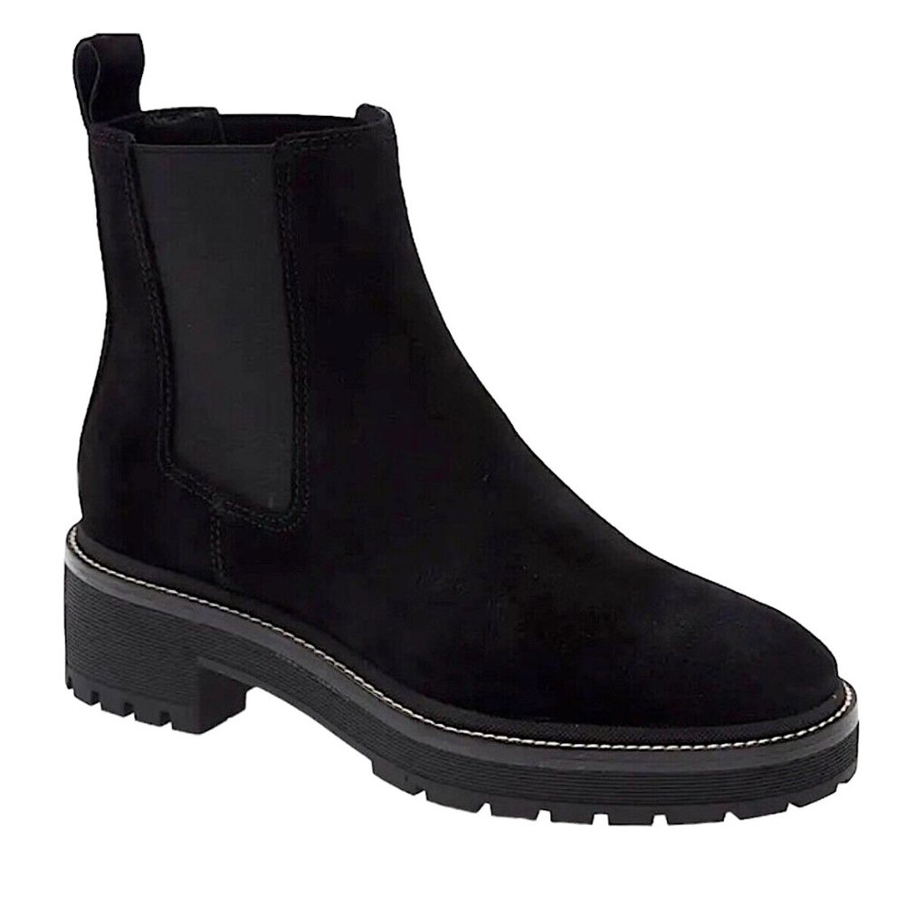 flat leather boot